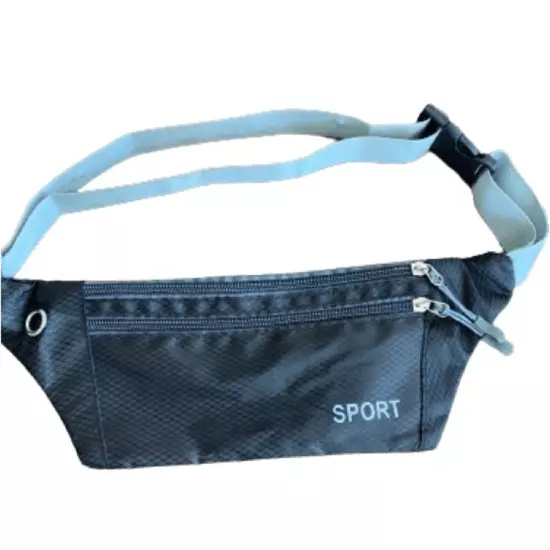 Premium Nylon Money Belt Running Belt Waist Pack, Fanny Pack Dog Walking Pouch