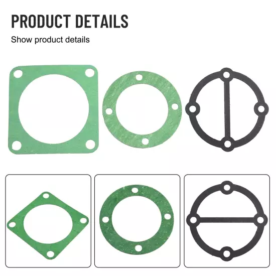 Head Gasket Set For Air Compressor Plastic Portable Rebuild Kit Replacement