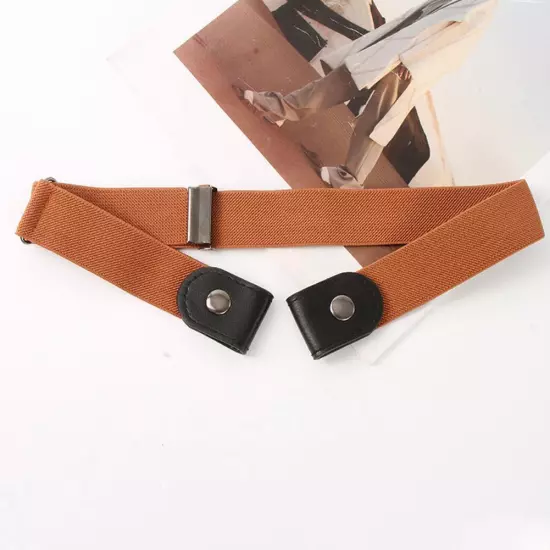 Buckle Free Elastic Invisible Waist Belt For Jeans No Hassle L7I6 Men Wome M5Y4