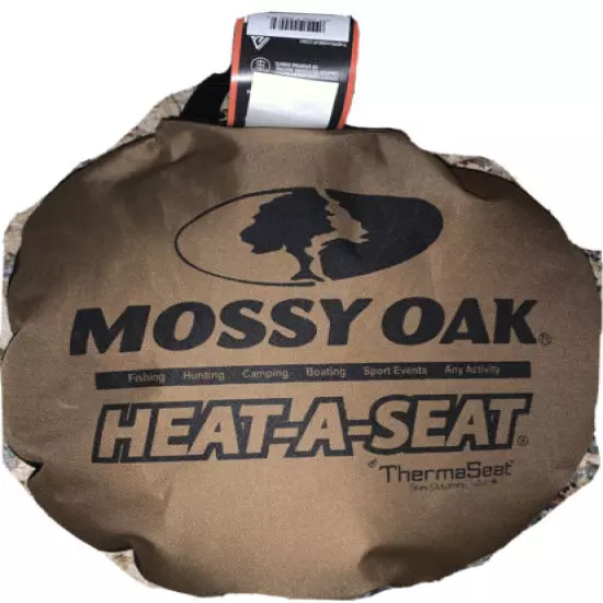 Set of 2 Mossy Oak 17” Hot Thermal Seat Cushion HEAT-A-SEAT Fishing Camping