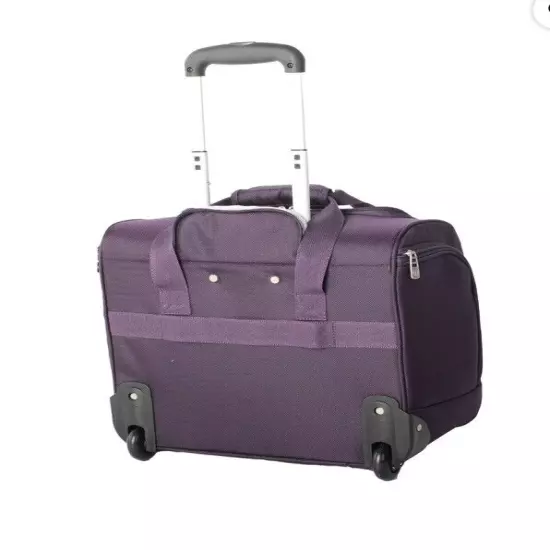 Protege, Arendale Soft Side 16” Under Seat Luggage,Purple lightweight and durabl