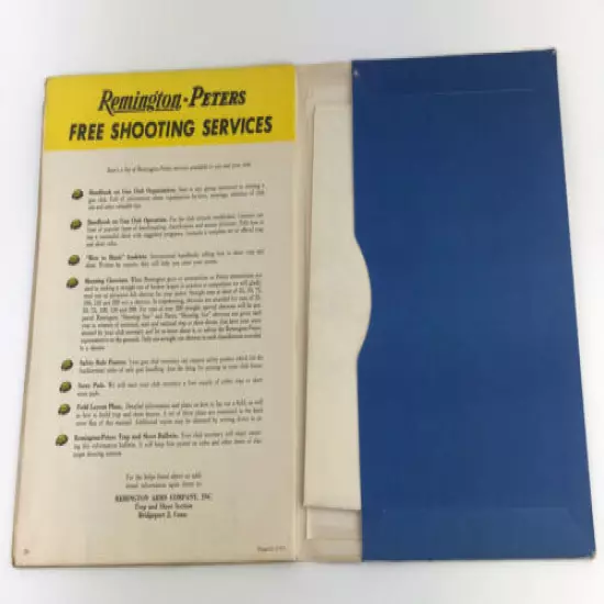 REMINGTON ARMS Trap Skeet Folder & Catalog & Trap House Building Prints