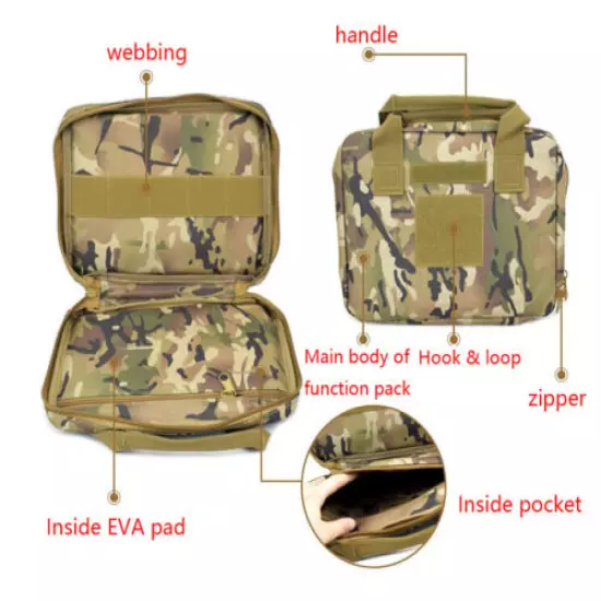 Military Tactical Magazine Mag Pouch Pistol Handbag Handgun Carry Pack Case Bag