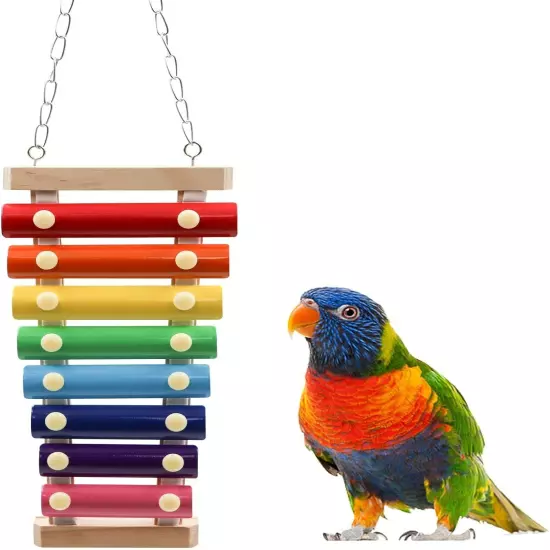 Colorful Bird Xylophone Toy, Suspensible Funny Toy with 8 Size A 