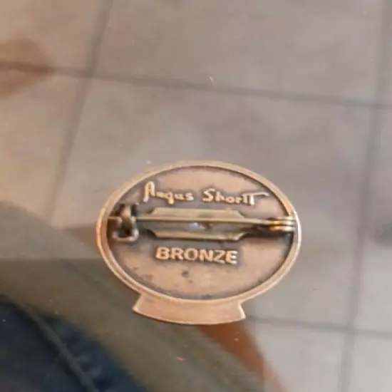 Angus Shortt Ducks Unlimited 1996 Bronze Sponsor Pin 15 Years