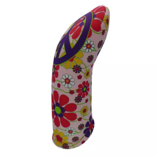 Flower Power Peace Golf Club Head Covers & golf towel (SOLD SEPARATELY) USA made