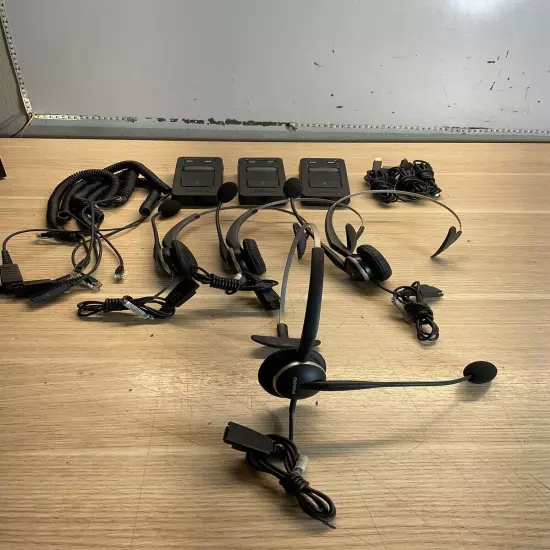 Jabra GN 2100 Headset/ Lot Of 4 / 3 Bases / PREOWNED /JUA895