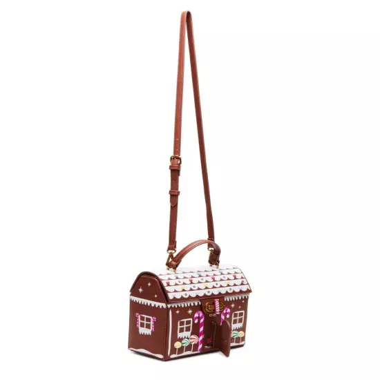 Betsey Johnson Kitsch Gingerbread House LED's Light Up Small Crossbody Bag NWT