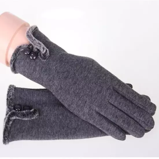 Ladies Winter Gloves Touch Screen Fleece Thick Warm Comfy Soft Fur Lined Thermal