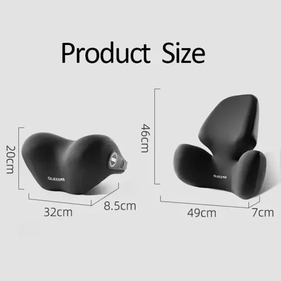 Car Lumbar Support Pillow Auto Neck Pillow Waist Support Universal Cushion