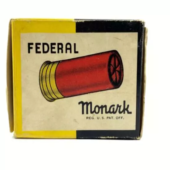 1960's Federal Monark Target Load 20 Ga EMPTY Ammo Box 5700-LX