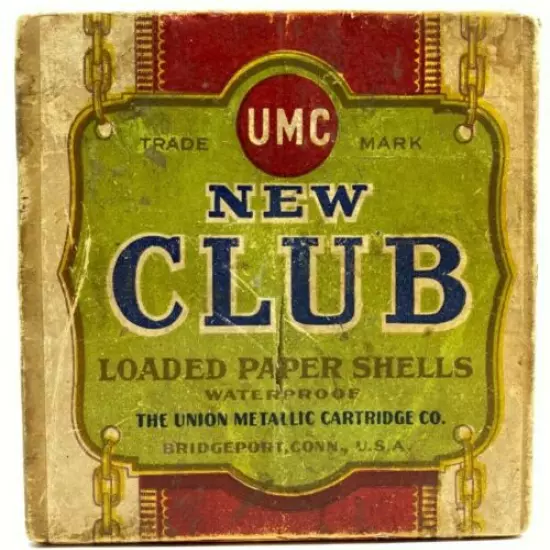 Remington UMC New Club 12 Ga Paper Shells EMPTY 2 Piece Ammo Box 5730-LNX