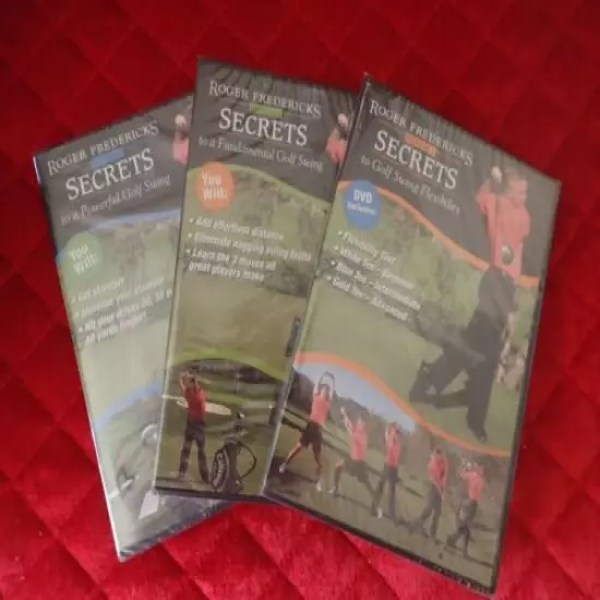 Lot of THREE(3) - Roger Fredericks - Reveals - Secrets of Golf Swings