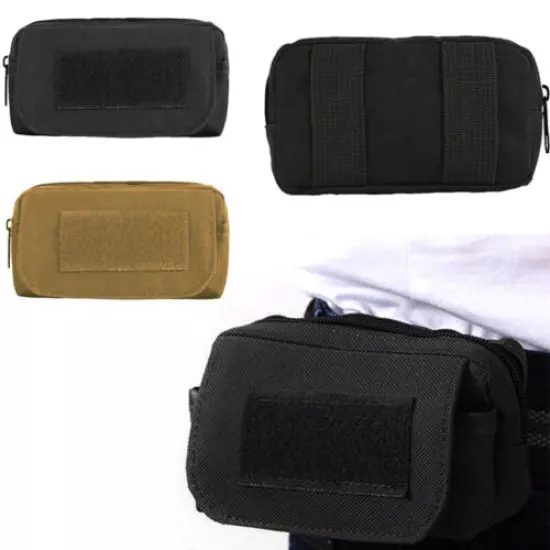 Military Tactical Molle EDC Waist Belt Bag Storage Pack Accessories Pouch Hiking