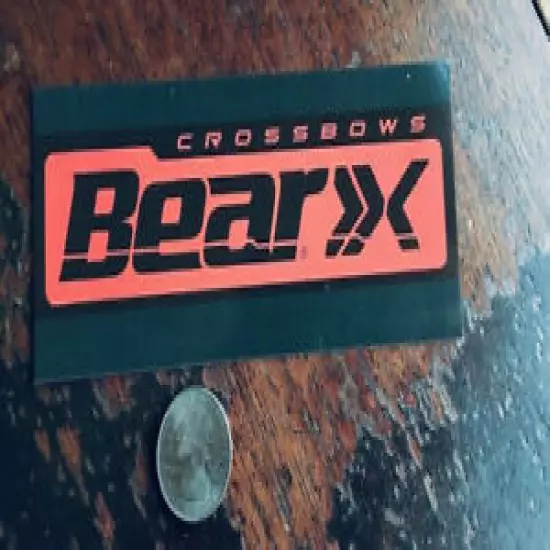 Bear Archery Co. Crossbows Logo STICKER / DECAL - Archery, Bow Hunting, Bows