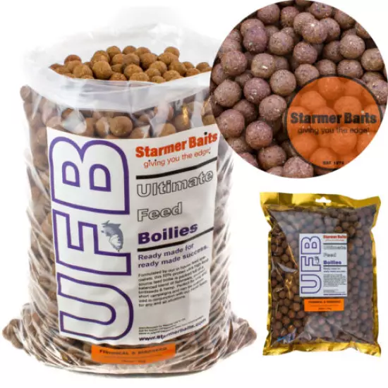 Fishmeal & birdseed boilies for carp & coarse fishing 15mm & 18mm 1.9kg-50kg