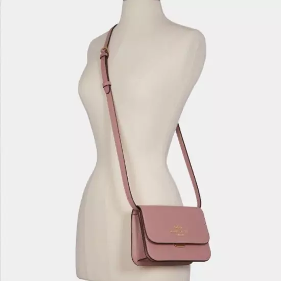 COACH Mini Brynn Crossbody bag in Crossgrain leather Pink - MSRP $298