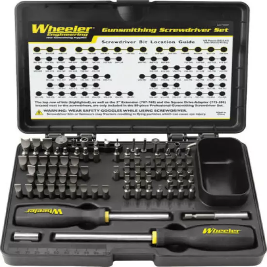 New Wheeler Gunsmithing Screwdriver Set 562194