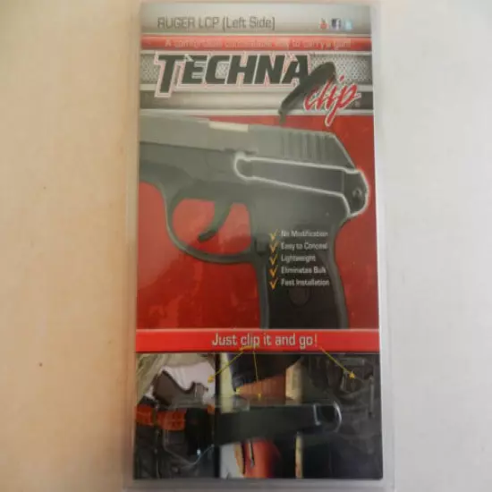 Techna Clip, Technaclip; Fits Ruger LCP; LEFT SIDE ONLY!!!; LCP-BL