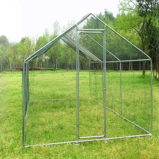 20 x 10 ft Metal Chicken Run Coop Walk-in Poultry Cage Hen HouseHabitat Cage