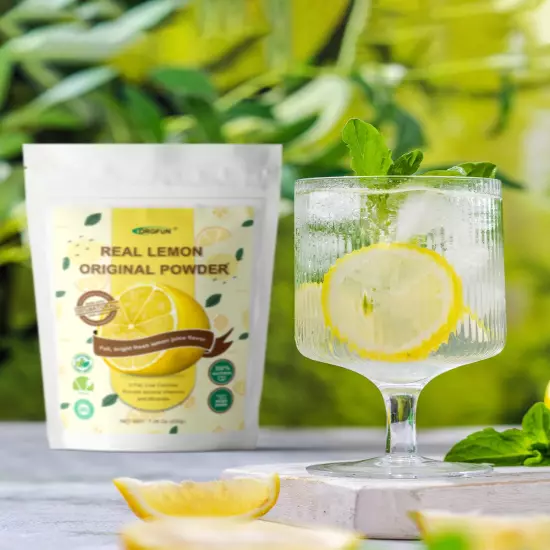 Original Lemon Powder Made with Real Lemons, Freeze Dried Juice Powder, Strong F