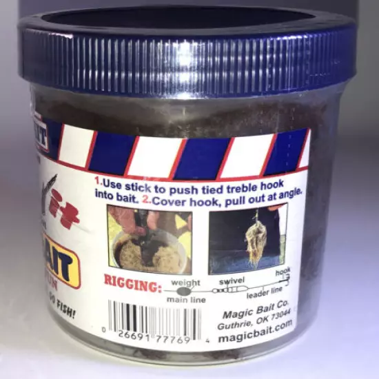 Magic Bait Catfish Go Hog Wild Stick It Punch Bait 13 oz (368 g)RARE-NEW-SHIP24H