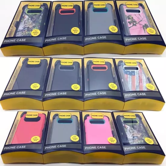 For Samsung Galaxy S10/S10e/S10+ Plus Case Series w/ Fits Defender Belt Clip