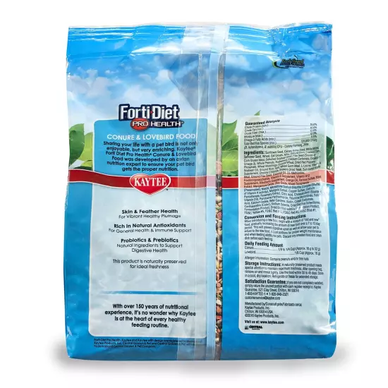 Forti-Diet Pro Health Pet Conure & Lovebird Food, 4 lb