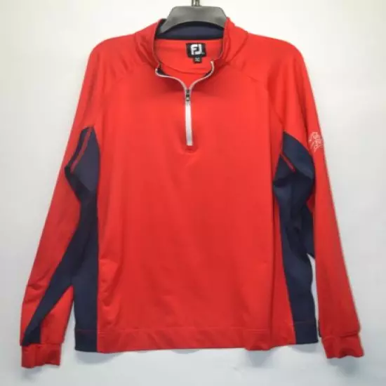 FootJoy Men's 1/2 Zip Red "Rose Creek Tour 13" Pullover Jacket (F2)