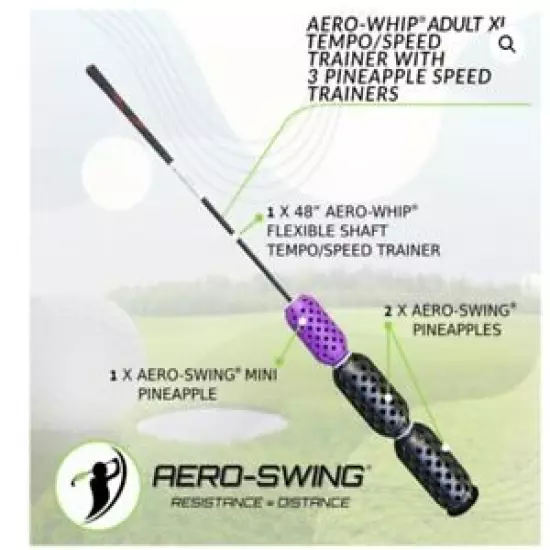 Aero Swing - Golf Swing Trainer - Gain Distance 48"