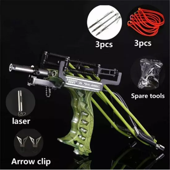 Laser Slingshot Hunting Fishing Bow Powerful Slingshot for Shooting Crossbow Bow