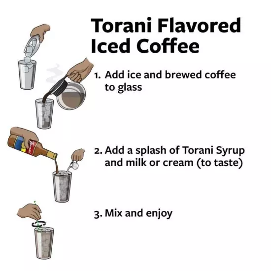 Torani Vanilla Bean Flavoring Syrup, Coffee Flavoring, Drink Mix, 25.4 oz