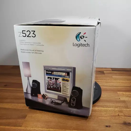 Logitech Z523 Stereo Speaker System with Subwoofer Black BRAND NEW OPEN BOX