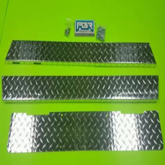 YAMAHA GOLF CART-DIAMOND PLATE ROCKERS G2-G9 Rocker panels & kick Made in USA