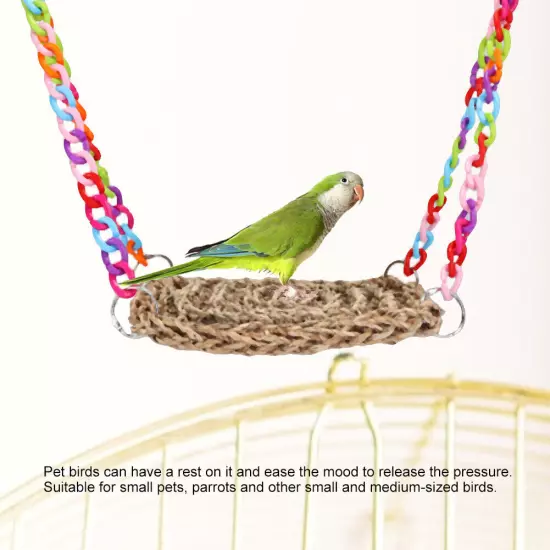 Parrot Swing Hammock Toy Hanging Parrot Bird Chewing Climbing Toy Pet Toys