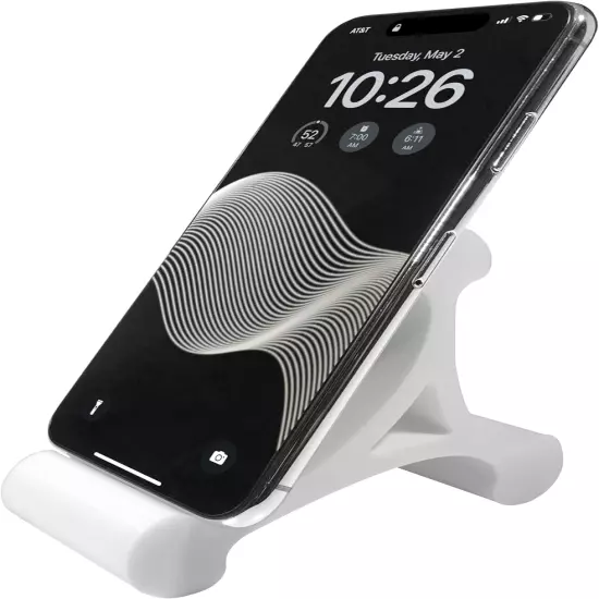 Skalene Phone Stand - 100% Silicone Rubber, Adjustable Phone Holder, Prop, Rest 