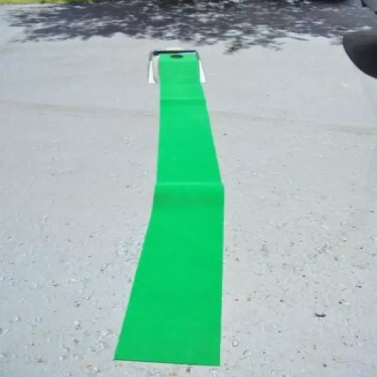 TEE-OFF Caddie Mat--Practice Putting Mat Automatic Return 9 Feet