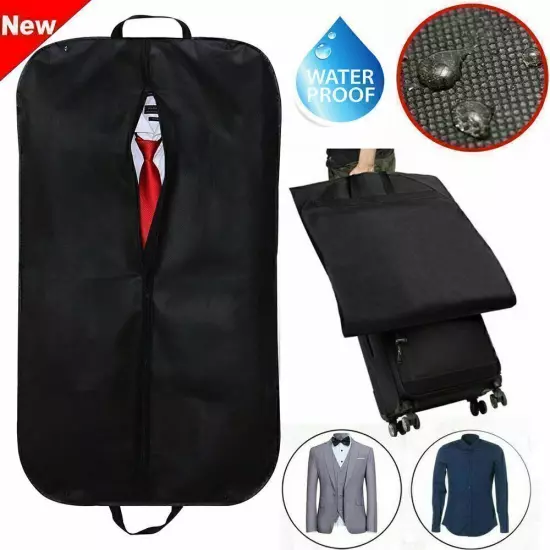 Large Travel Garment Bag Suit Cover Dress Storage Foldable Carrier Bag w/ Handle