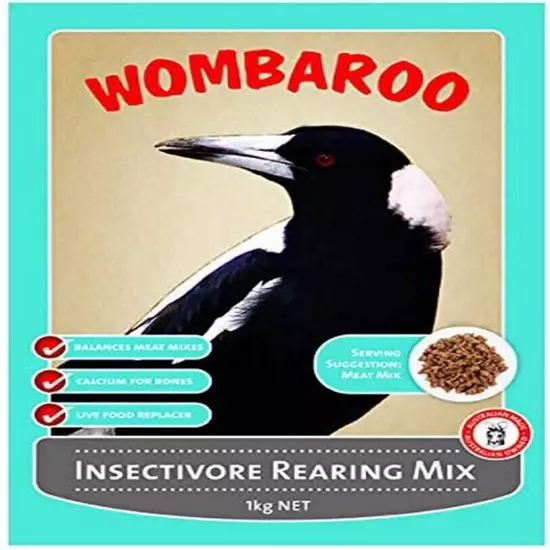 Wombaroo Insectivore Rearing Mix - 1kg NET | FREE SHIPPING | NEW AU