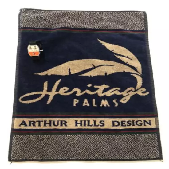 Sir Christopher Hatton Heritage Palms Golf Towel Arthur Hills Design - Sanitized