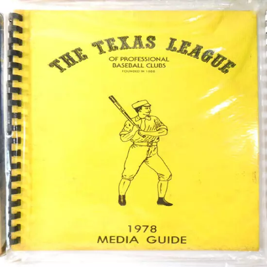 Lot of (7) Assorted 1975 to 1978 Texas League Baseball Media Guides