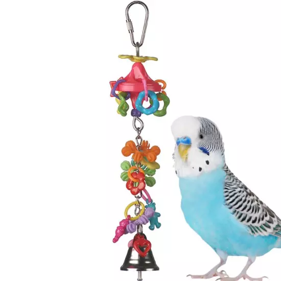 Charmed, I'm Sure. Bird Toy, Small Bird Toy, Chewable Parrot Bird Toy With Bell