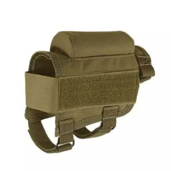 Tactical Hunting Rifle Cheek Rest Buttstock Gun Bullet Stock Ammo Pouch Bag