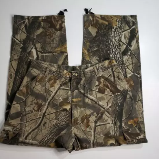 Hunters Edge camoflauge hunting pants adjustable waist Sz Adult Med (Lot of 2)