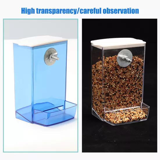 Bird Feeder Cage Accessories Integrated Feeding Viewing Feeders Birds Supplies