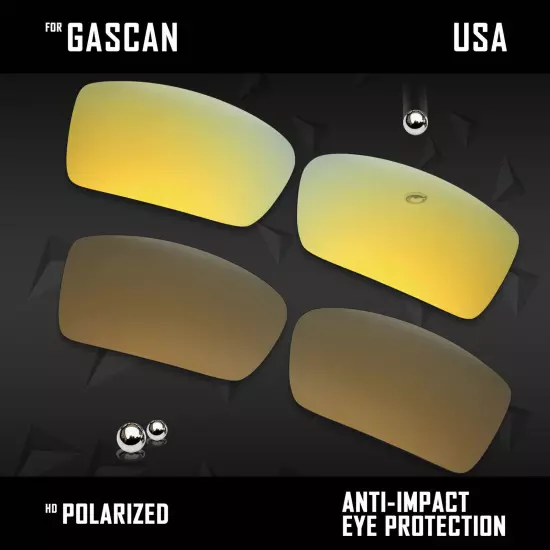 Anti Scratch Polarized Replacement Lenses for-Oakley Gascan OO9014 Options