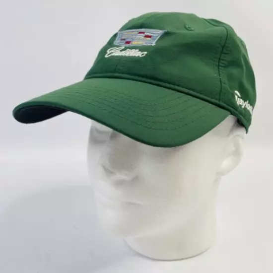 TaylorMade Polyester Golf Strapback Cap Hat With Cadillac Embroidery