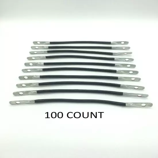 6 Gauge 9" Inch Golf Cart Battery Cables for E-Z-GO Yamaha Club Car 100 Pack