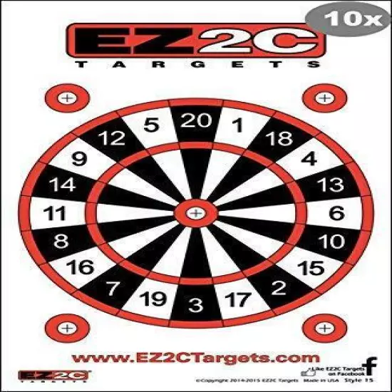 Paper Targets for Shooting Practice by EZ2C | Gun and Rifle Game Targets Paper |