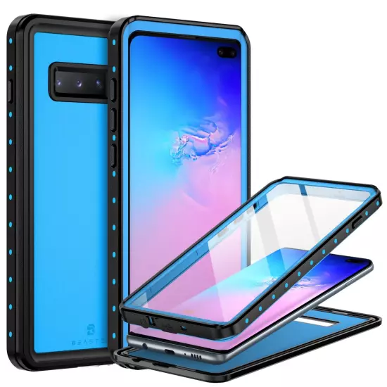 For Samsung Galaxy S10 Plus Waterproof Case Shockproof Built in Screen Protector